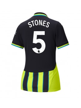 Billige Manchester City John Stones #5 Bortedrakt Dame 2024-25 Kortermet